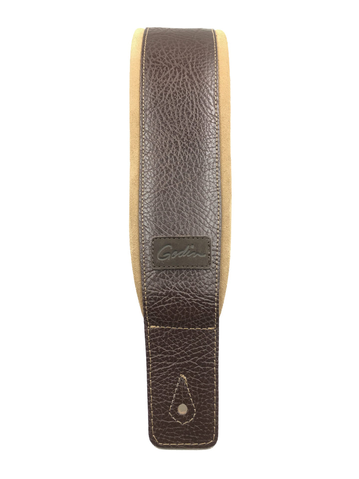 Godin 026098 Correa de guitarra cuero marron