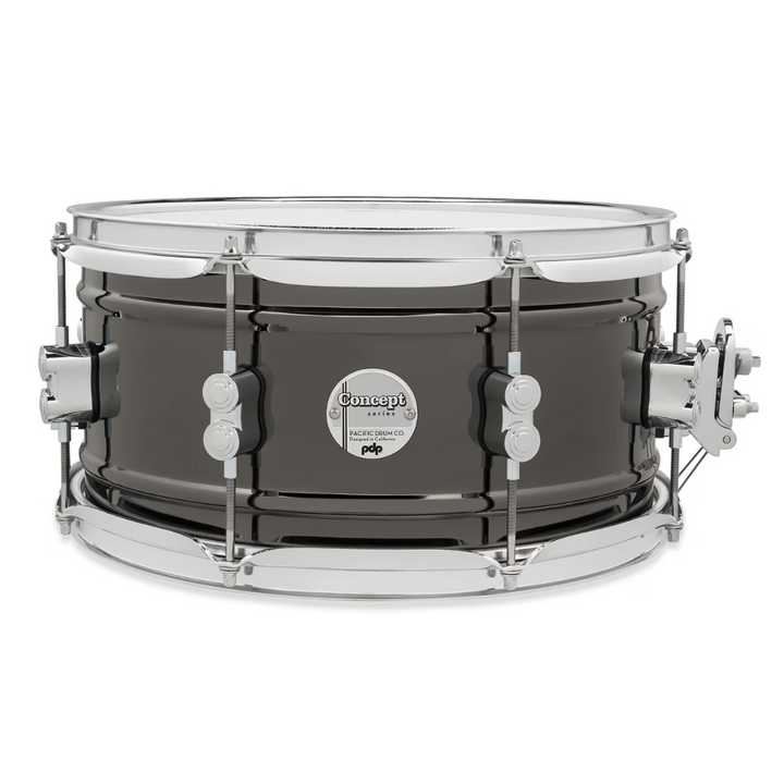 PDP PDSN6513BNCR Concept Series Black Nickel over Steel Snare con Hardware Cromado  6.5X13
