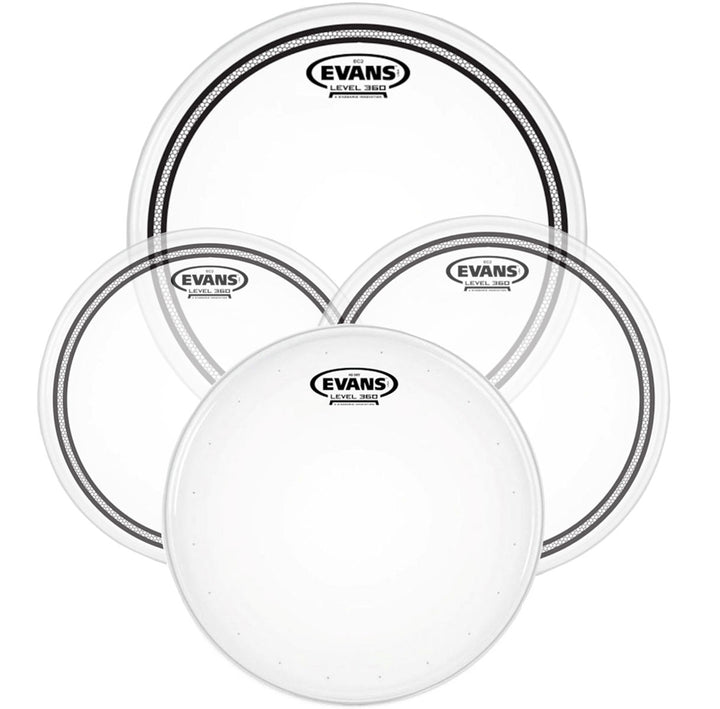 Evans EPP-EC2SHDD-F Set Parches EC2S CLEAR FUSION PACK (10", 12", 14") + 14" HD DRY