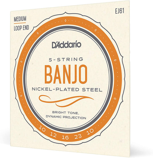 D'addario EJ61 Cuerdas de Banjo 10-23