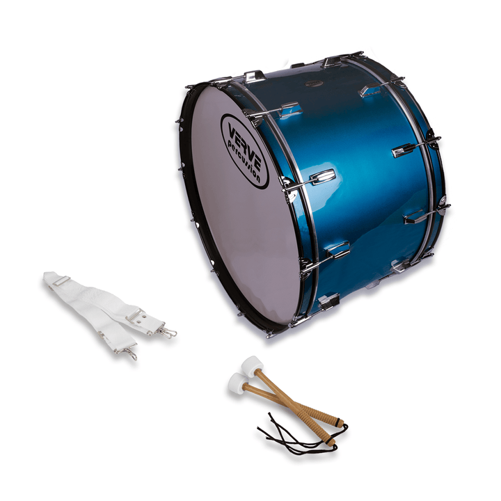 Verve Percussion MD-281612B/BLUE Bombo Banda Orquesta 28"