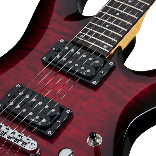 Schecter 447 C-6 Plus See-Thru Cherry Burst