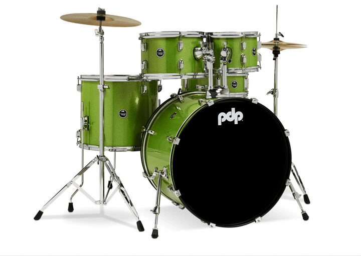 PDP Center Stage Electric Green Sparkle 5 piezas