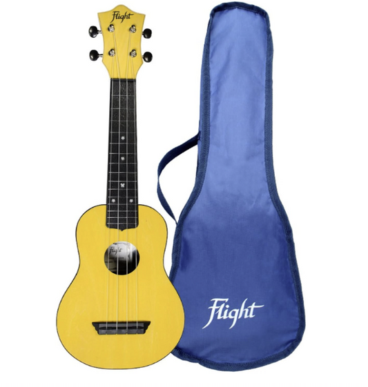 Flight TUS35 Travel Ukelele Soprano Amarillo