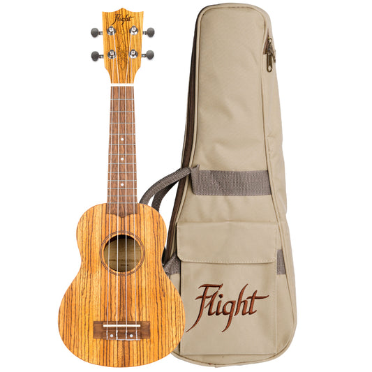 Flight DUS322 Zebrano Ukelele Soprano