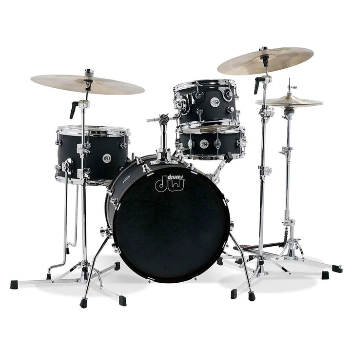 DW DDLG1804BL Bateria Design Series mini Pro Black Satin 4 pcs. shell pack