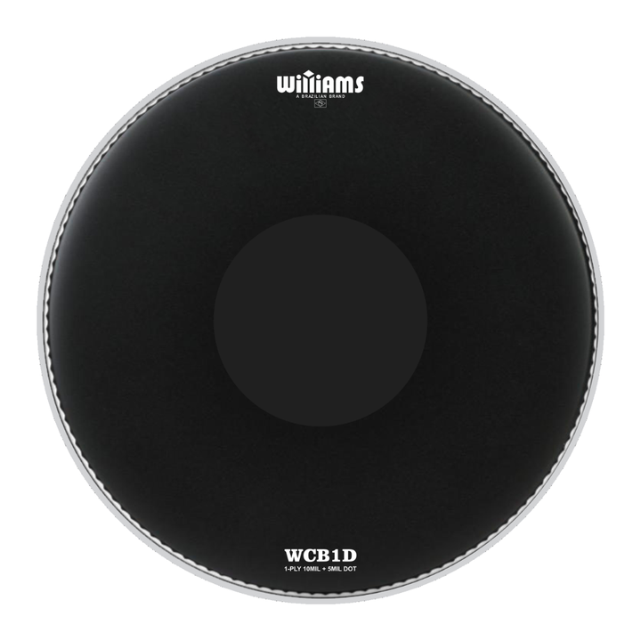 Williams DSWCB1D-7MIL-14K Parche 14" DS Inverted Black Dot Series - Coated