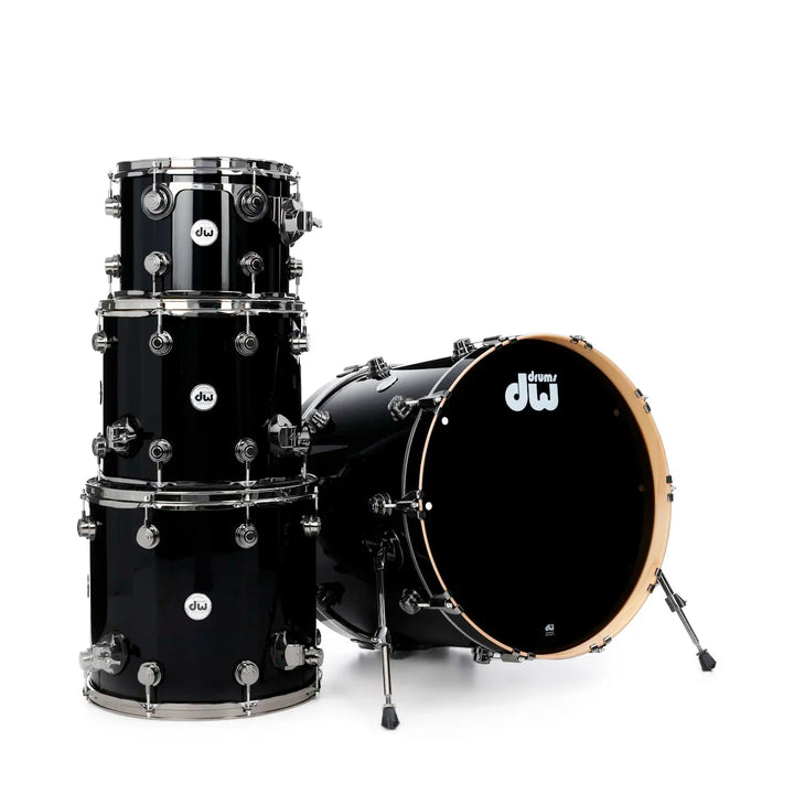 DW DWMGB040816008 Collector Batería Maple Gloss Black - Set 4