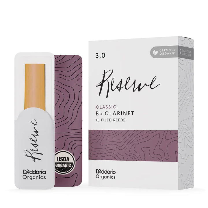 D’Addario ODCT1030 Cañas para clarinete Bb Organic Reserve 3.0