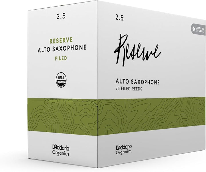 D’Addario ODJR0125-B25 Cañas de Saxofón Alto Organic Reserve 2.5