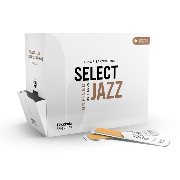 D'Addario ORRS01TSX2H-B25 Cañas de Saxofón Tenor Select Jazz UNFILED 2H