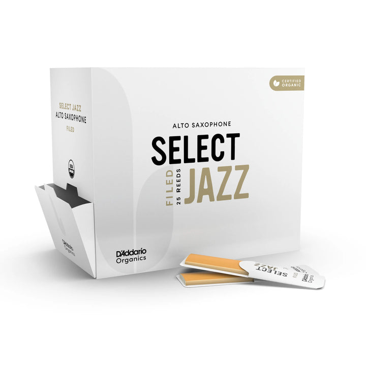 D'Addario ORSF01ASX2H-B25 Cañas de Saxofón Tenor Select Jazz FILED 2 Hard
