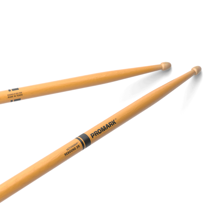 Promark R2BAGC Baquetas Rebound 2B ActiveGrip Clear Hickory