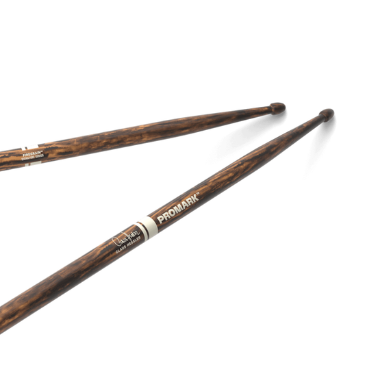 Promark TXCHW-FG-AGC Baquetas 5A Claus Hessler ActiveGrip Clear FireGrain