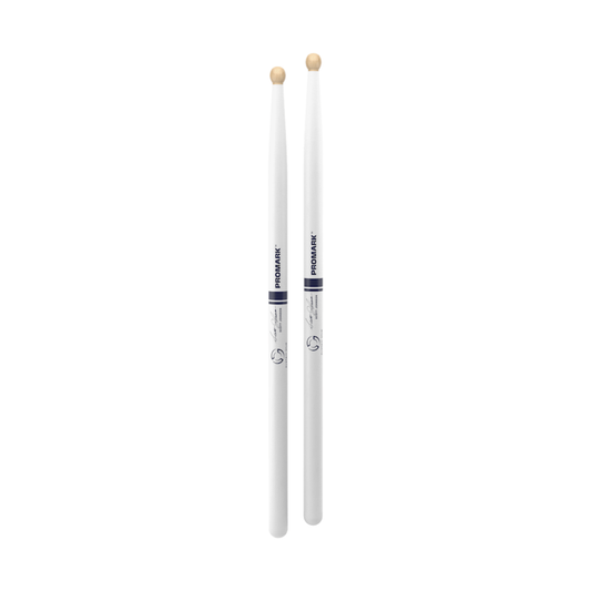 Promark TXDC17W-WHITE Baquetas Scott Johnson Painted Hickory