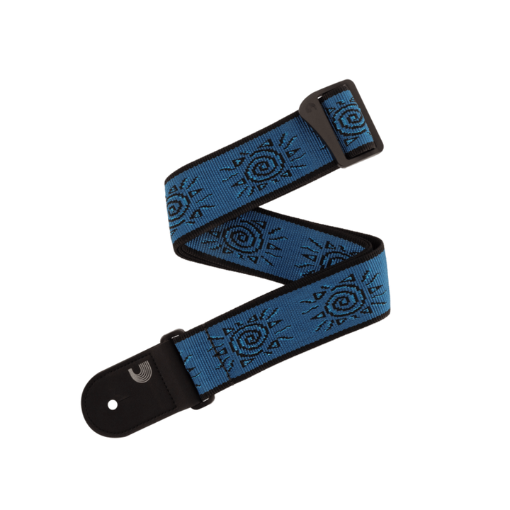 D'Addario 50PW04 Correa Vintage Waves Suns Strap Azul