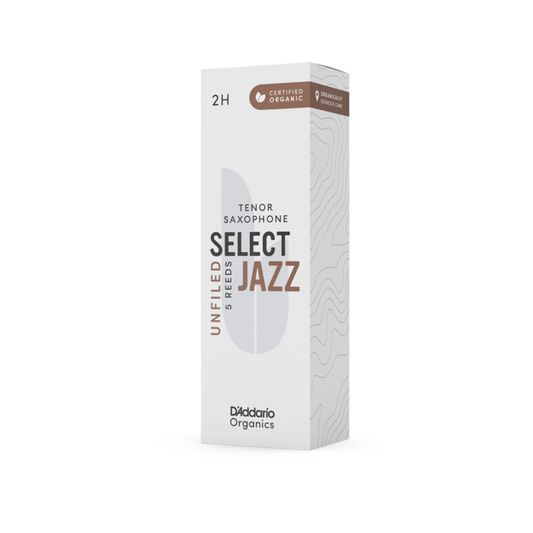 Select Jazz ORRS05TSX2H Cañas de Saxofón Tenor orgánicas UNFILED 2H