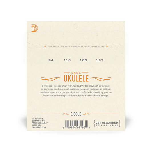 D'Addario EJ88UB Juego de cuerdas U-Bass