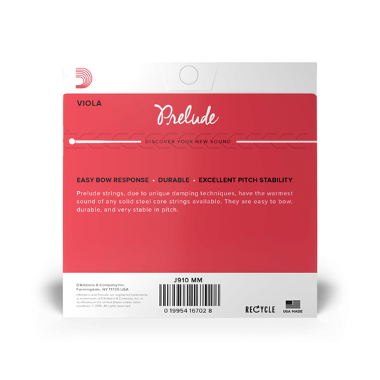 D'addario J910MM Prelude Juego de cuerdas para Viola Tension Media