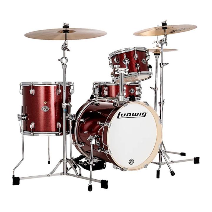 Ludwig PC2794DIR Batería BREAKBEATS 4PC, Shell Pack Red Sparkle