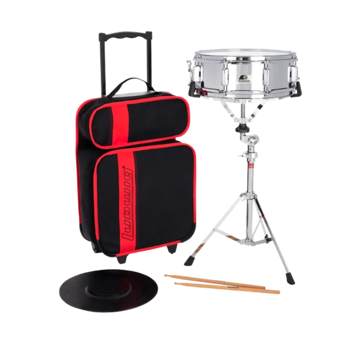 Ludwig LM2477RBR Tarola 14"X 5  con Atril, Pad, Baquetas y Maleta