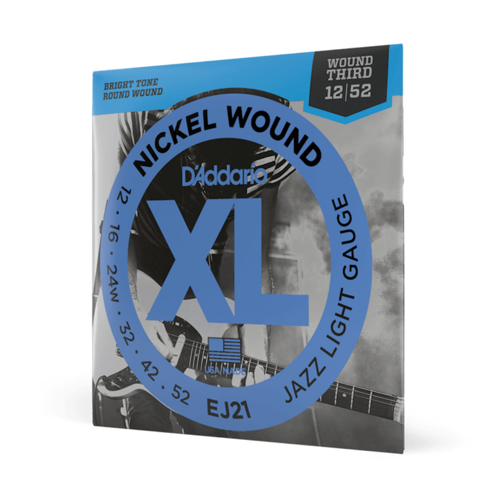 D’Addario EJ21 Cuerdas XL Nickel Wound  Jazz Light 12-52