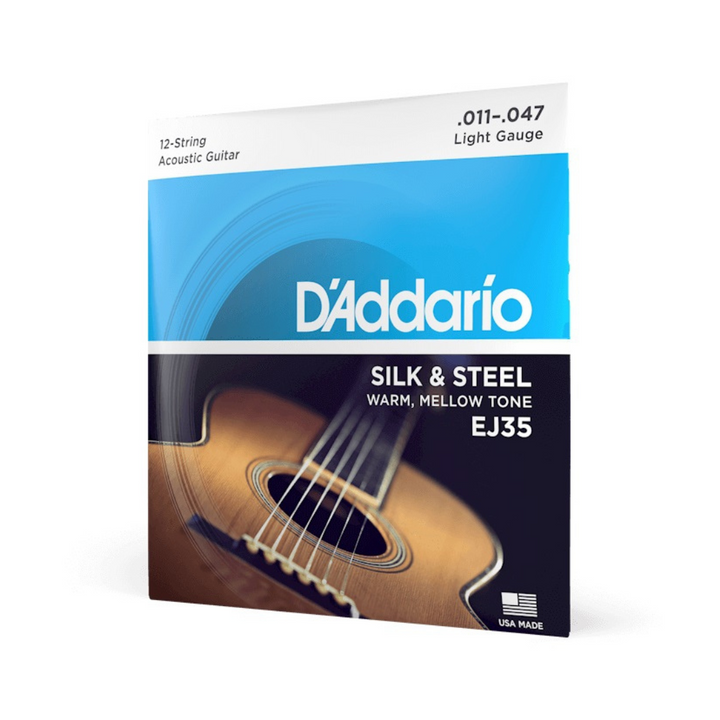 D’Addario EJ35 Cuerdas Metal Silk & Steel Calibres 11-47