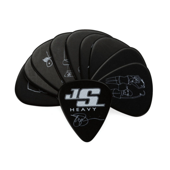 D'Addario 1CBK6-10JS Puas Satriani Black/Heavy