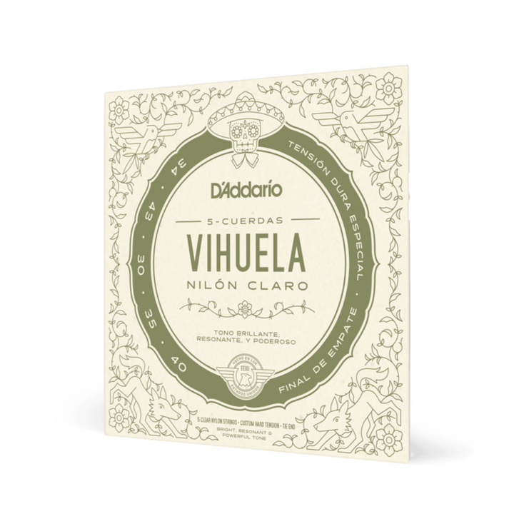 D’Addario MV10C Cuerdas Vihuela Tension Dura Especial