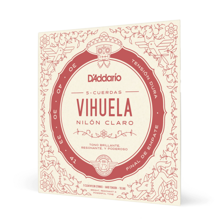 D’Addario MV10H Cuerdas Vihuela Tension Dura