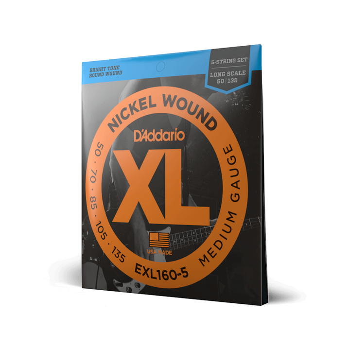 D'Addario EXL160-5 Cuerdas Bajo 50-135 Medio