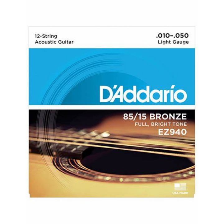 D'addario EZ940 Cuerdas de Guitarra Bronce Light