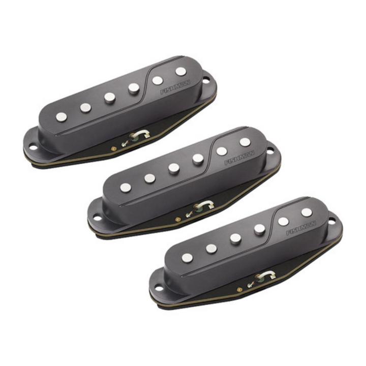 Fishman PRF-STR-WB3 Fluence Single Width Pickup Set For Strat Negro