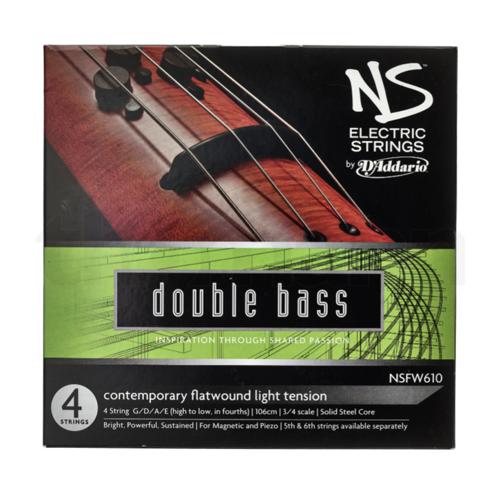 D'Addario NSFW610 Cuerdas Electric Contemporary Double Bass Light Tension