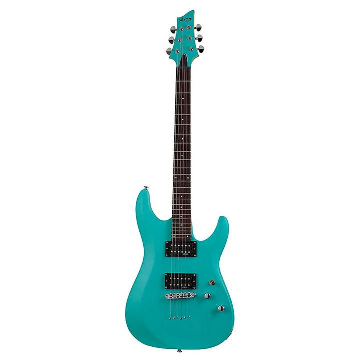 Schecter 428 C-6 DELUXE Satin Aqua