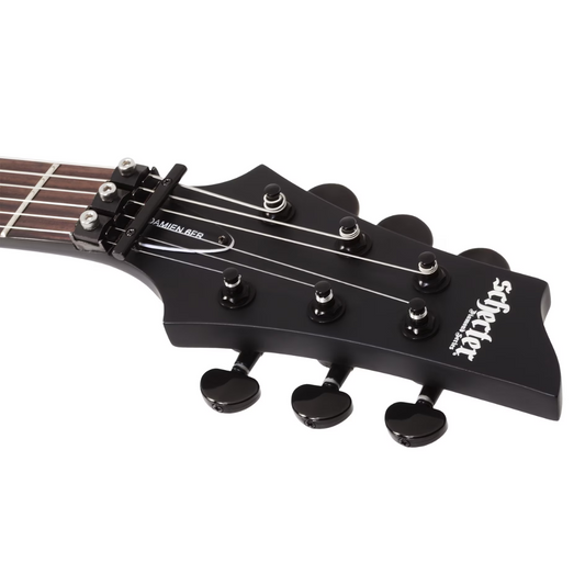 Schecter 2471 DAMIEN-6 Floyd Rose Satin Black