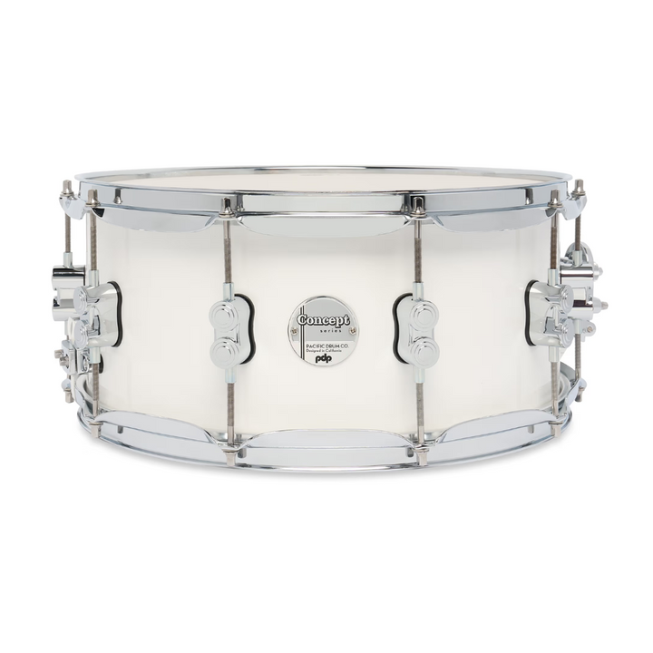 PDP PDCM6514SSPW Concept Maple Pearlescent White Tarola 6.5x14" HW