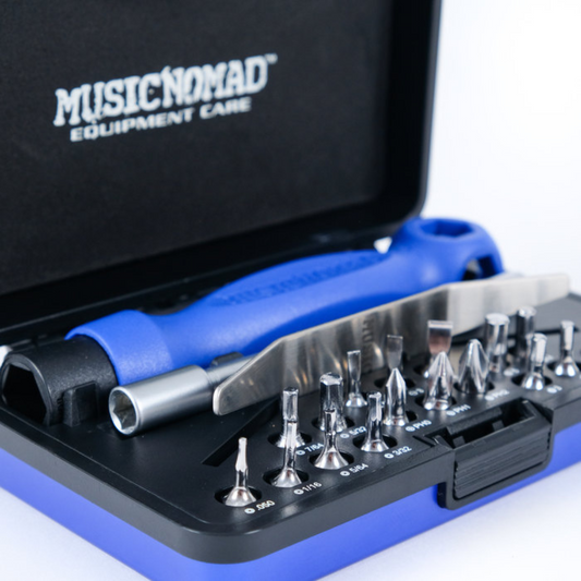 MusicNomad MN229 Premium Guitar Tech Juego de destornilladores y llaves