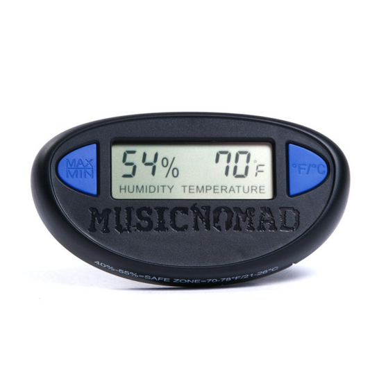 MusicNomad MN312 HONE - Higrometro de Guitarra - Monitor de Humedad y Temperatura