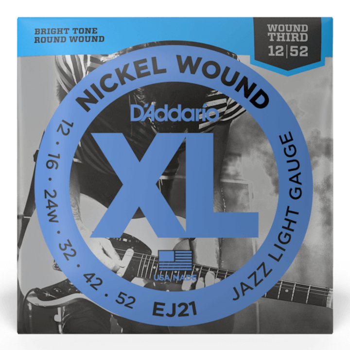 D’Addario EJ21 XL Jazz Light Cuerdas de Guitarra Electrica 12-52