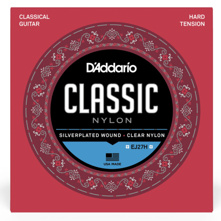 D’Addario EJ27H Classic Cuerdas de Nylon para guitarra Student Classical Hard Tension