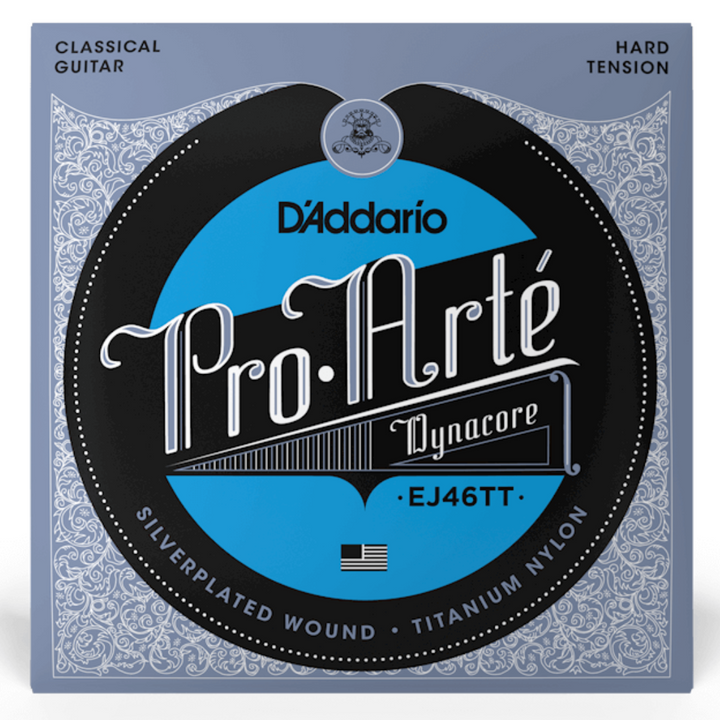 D'Addario EJ46TT Pro-Arte Titanium Cuerdas de Nylon de guitarra Tension Dura