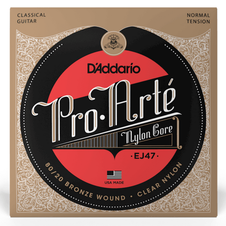 D'Addario EJ47 Pro-Arte 80/20 Bronze Cuerdas de Nylon para guitarra Tension Normal