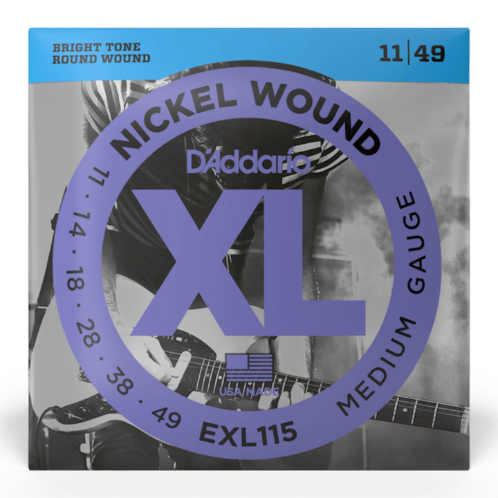 D'addario EXL115 XL Cuerdas para Guitarra Electrica calibre 11 - 49