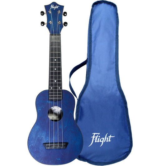 Flight TUS35 Travel Ukelele Soprano Azul Marino