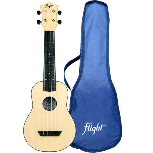 Flight TUS35 Travel Ukelele Soprano Natural