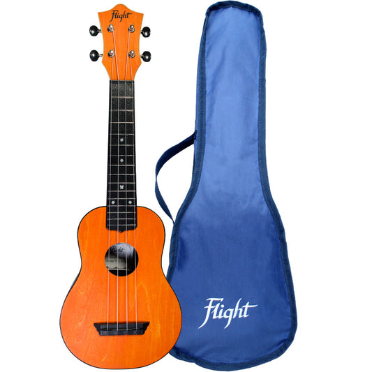 Flight TUS35 Travel Ukelele Soprano Anaranjado