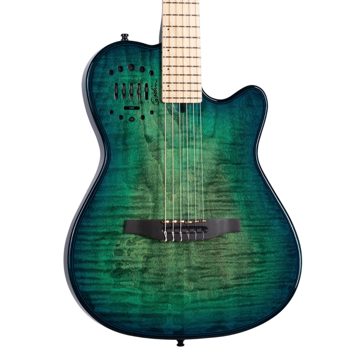 Godin 053384 Multiac Nylon Guitarra electroacústica Opalburst MN Ltd
