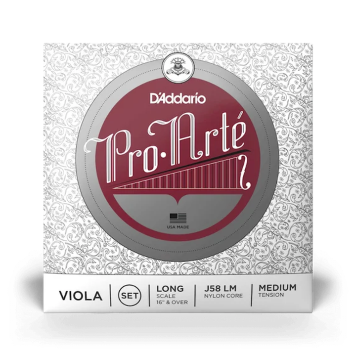 D'addario J58 LM Set de cuerdas de Viola Pro-Arte Escala Larga