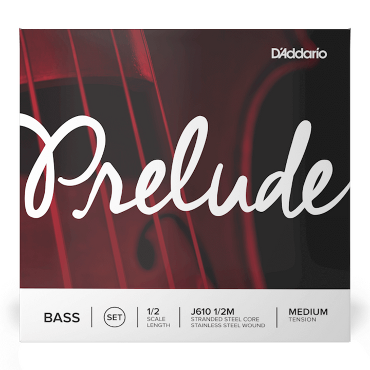 D'addario J610 1/2M Prelude Juego de cuerdas para Contrabajo 1/2 Tension media